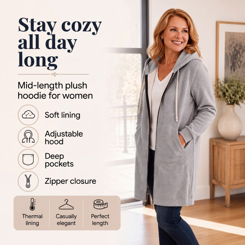 🔥 LIMITED TIME: 50% OFF 👉Women's Zip-Up Fleece Hoodies
