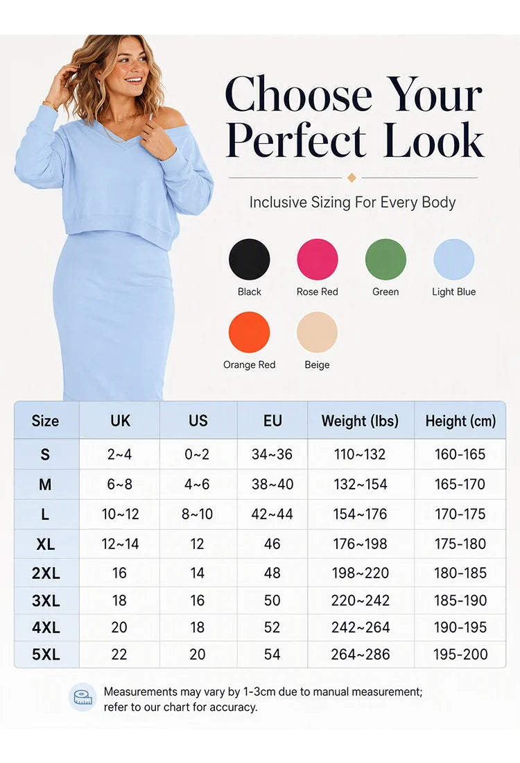 ⌛Limited-Time Offer-Women's Off-Shoulder Sweatshirt & Camisole Dress Set