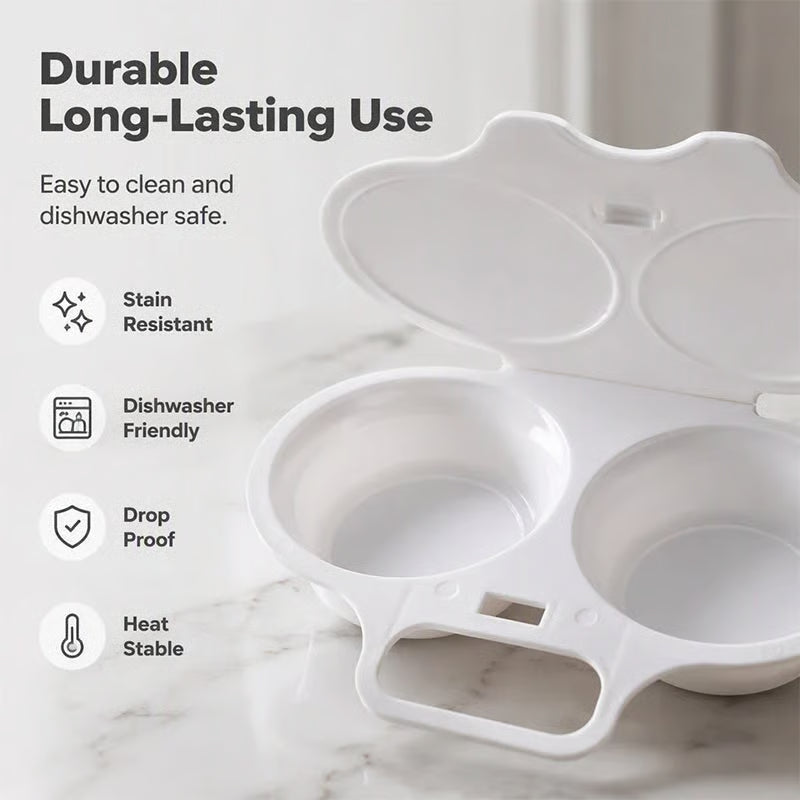 Buy 1, Get 1 Free🎁-🍳 Microwave Egg Poacher for Quick and Easy Breakfasts