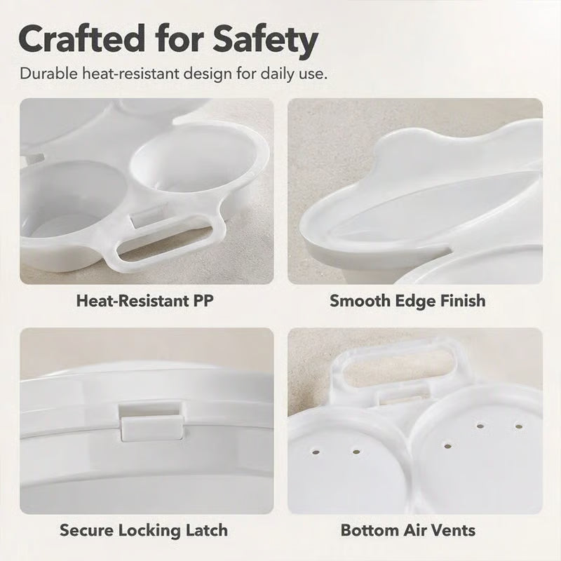 Buy 1, Get 1 Free🎁-🍳 Microwave Egg Poacher for Quick and Easy Breakfasts