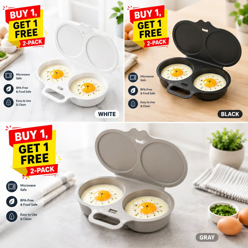 Buy 1, Get 1 Free🎁-🍳 Microwave Egg Poacher for Quick and Easy Breakfasts