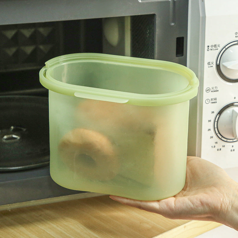Stand Up Food Grade Silicone Storage Bag, 4-Cup