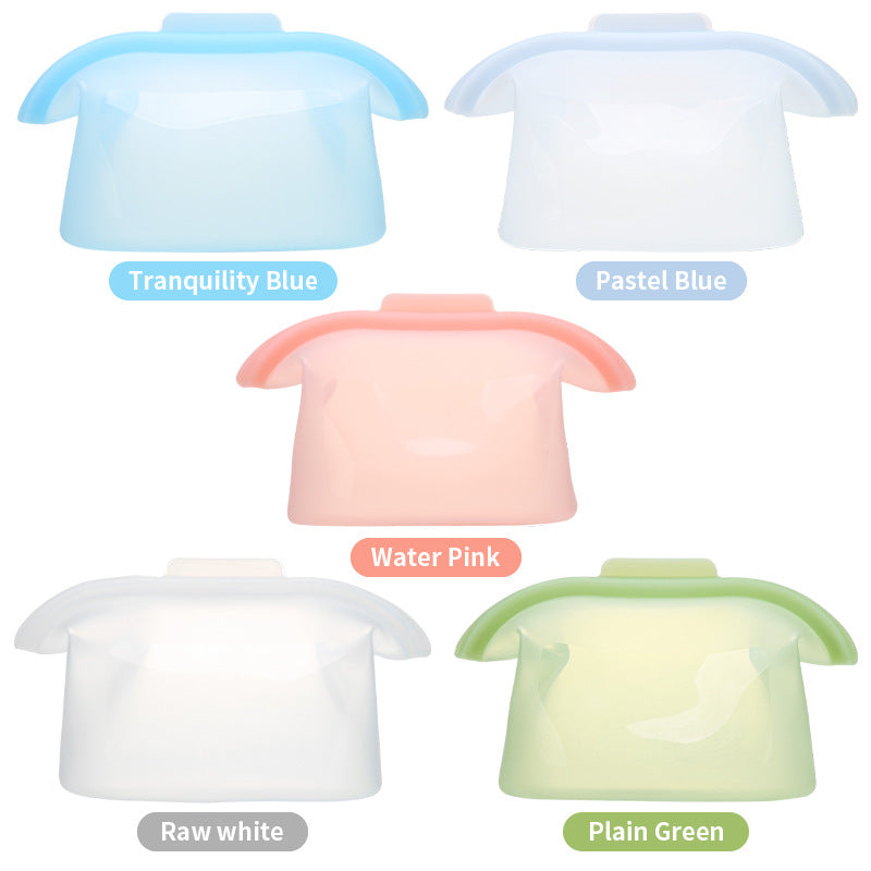 Stand Up Food Grade Silicone Storage Bag, 4-Cup
