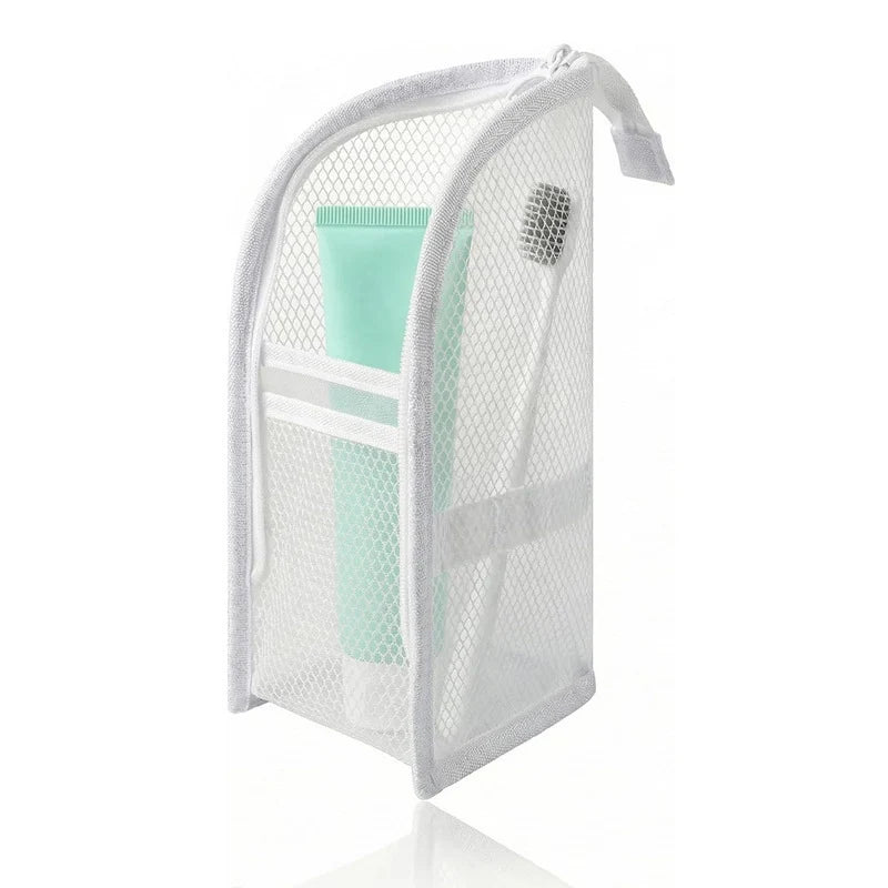 ✨BUY 1 GET 1 FREE!!!🔥Mesh Zipper Toiletry Storage Pouch - Multi-Pocket Travel Cosmetic Organizer Bag