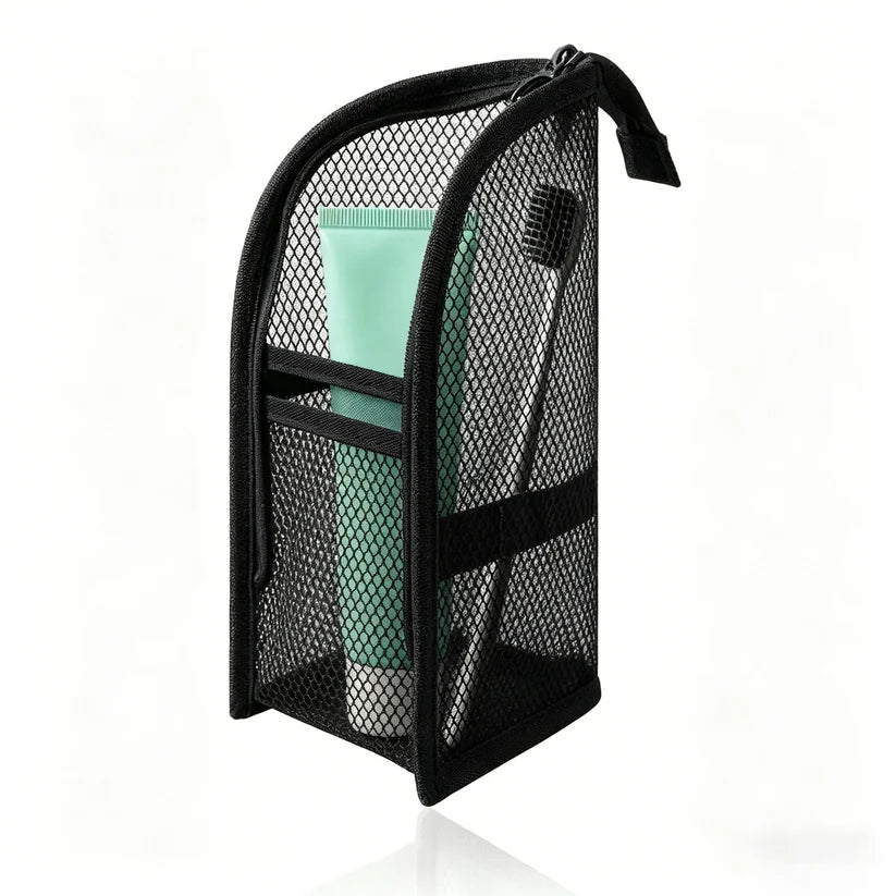 ✨BUY 1 GET 1 FREE!!!🔥Mesh Zipper Toiletry Storage Pouch - Multi-Pocket Travel Cosmetic Organizer Bag
