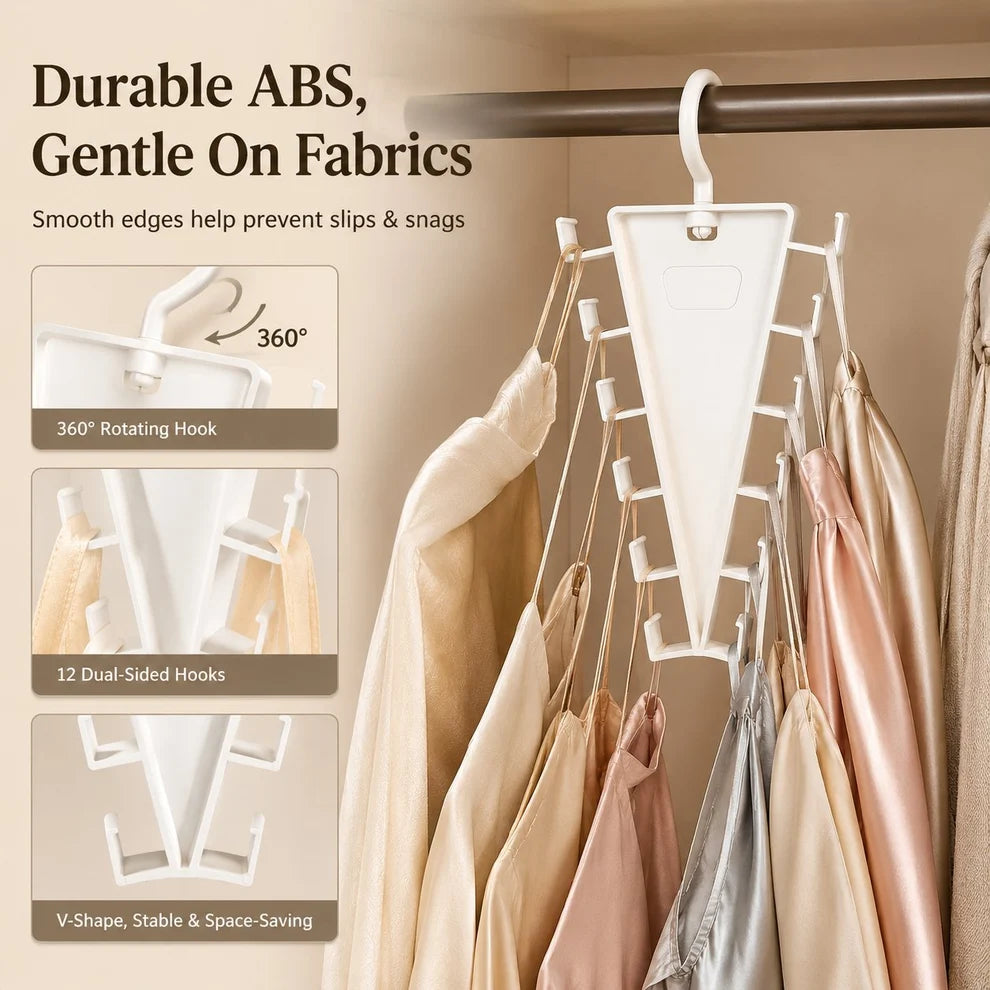 [BUY 1 GET 1 FREE] 🧥✨V-Shaped Space-Saving Closet Hanger