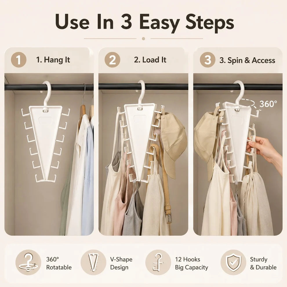 [BUY 1 GET 1 FREE] 🧥✨V-Shaped Space-Saving Closet Hanger
