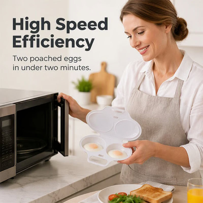 Buy 1, Get 1 Free🎁-🍳 Microwave Egg Poacher for Quick and Easy Breakfasts
