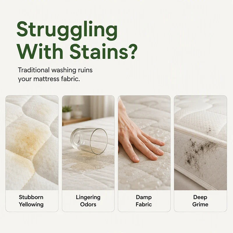 BUY 1 GET 1 FREE🔥 No-Rinse Mattress & Upholstery Foam Cleaner – Enzyme-Powered Deep Cleaning Formula🛏️🧽