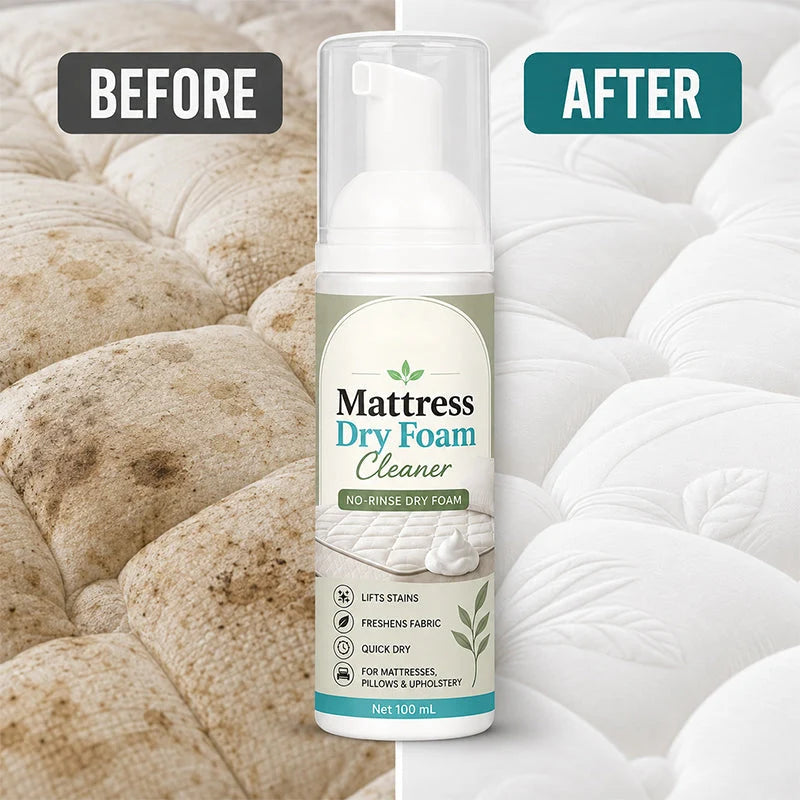 BUY 1 GET 1 FREE🔥 No-Rinse Mattress & Upholstery Foam Cleaner – Enzyme-Powered Deep Cleaning Formula🛏️🧽